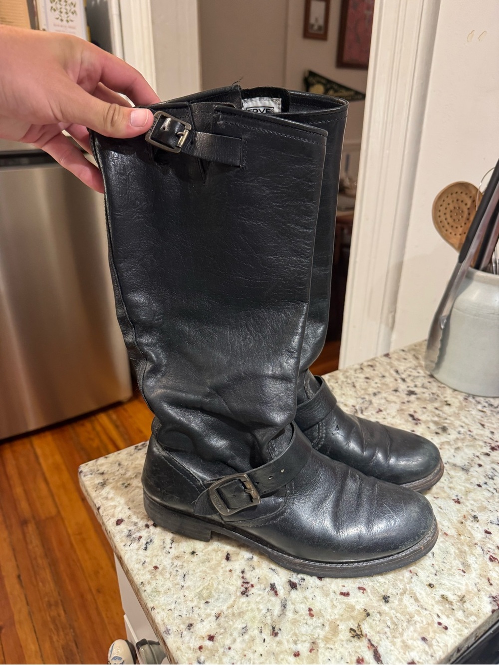 Frye VERONICA SLOUCH - BLACK / 8